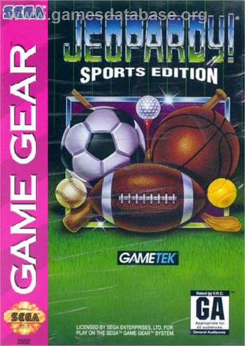 Cover Jeopardy! - Sports Edition for Game Gear